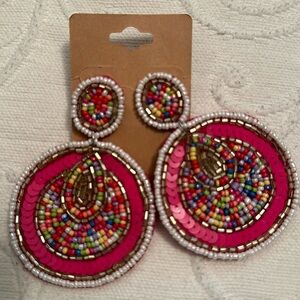 Pink earrings